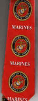 American military armed forces Flag USMC Marine War Tie necktie