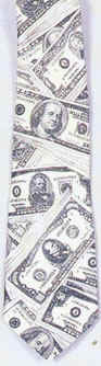hundred dollar bill currency tie necktie