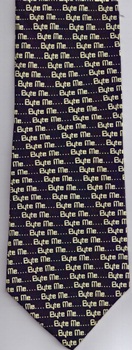 Computer text byte me repeat necktie Tie