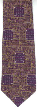 Circuit Board Patterns Tie