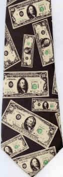 hundred dollar bill currency tie necktie