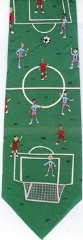 Cooperation is the Key soccer Save the Children tie Necktie
