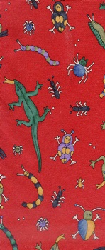 Cute Crawly Creatures lizards Insects bugs Creepy crittersSave the Children tie Necktie