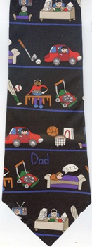 Dad's Hobbies Rows Save the Children tie Necktie
