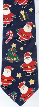 Jolly Santas Christmas Save the Children tie Necktie