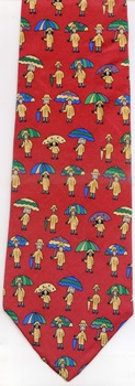 Kids in the Rain April Showers Save the Children tie Necktie