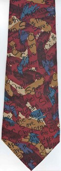 Save the Children tie now more than ever Appalacia No More Homeless Children Necktie Tie