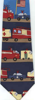 All About The Twin Towers EMT, Ambulance and MedEvac Helicopter First Responders  Save the Children tie Necktie