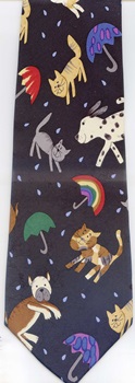 Raining Cats and Dogs Save the Children tie Necktie