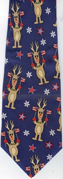 Rooting For The USA Winter Olympics Christmas Save the Children tie Necktie