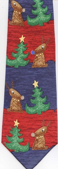 Rudolph's Snowy Day Christmas Save the Children tie Necktie