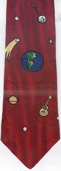 Space Music by Tom Chapin Save the Children tie Necktie