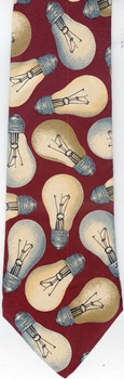 light bulb ideas Physics electricity Tie  necktie