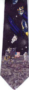 stars astronomy moon space exploration astronaut solar system galaxies constellations zodiac Tie ties neckwear ties tye tyes neckwears Man on the Moon Tie