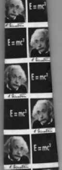 Einstein and text with E=mc2 Pipe and Wild Hair   albert Einstein theory of relativity e equals mc squared tie Necktie ties neckwear ties tye neckwears