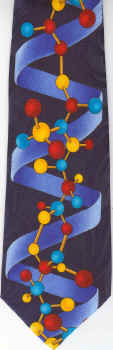 Stylized RNA Molecule Tie