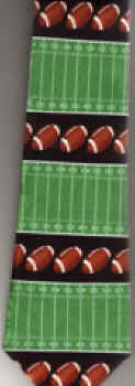 football padding field yeard line pass helmet sports sport gear equipment Necktie tie