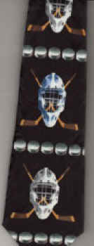 ice hockey rink net ball stick puck skates sports sport gear equipment Necktie tie