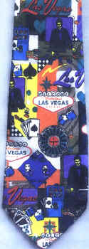 Las Vegas American city street map suburbia urban necktie Tie