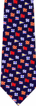 nautical flags water transportation Tie necktie