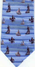 nautical sail boat water transportation Tie necktie