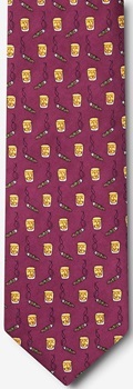 XL extra long whiskey and cigars Tie Necktie