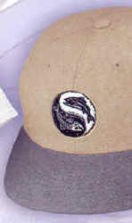 Yin Yang Ray Troll Fish Hat ball hat baseball embroidered cap adjustible trucker