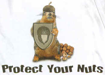 Protect Your Nuts Squirrel graphic t-shirt tshirt tee shirt