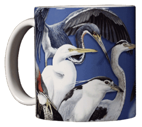 Shore Birds Ceramic Mug