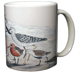 Shore Birds Ceramic Mug