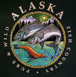 Ray Troll alaska pure and wild scene fish humor t-shirt