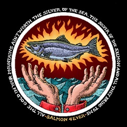 Ray Troll Alaska spawning salmon Dead fish Zombie fish t-shirt