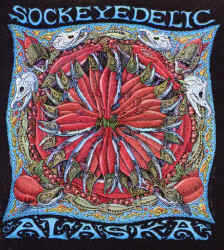Ray Troll sockeye salmon mandala pattern psychedelic fish humor Sockeyedelic t-shirt