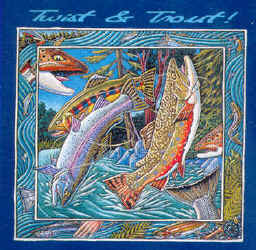 Ray Troll Twist And Trout t-shirt