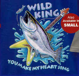 Ray Troll wild salmon elvis the king salmon with a guitar fish humor t-shirt