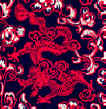 Red Dragon Repeat Tie