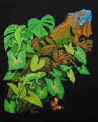 Iguana lizard t-shirt tshirt tee shirt