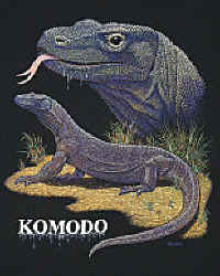 Komodo Dragon lizard t-shirt tshirt tee shirt