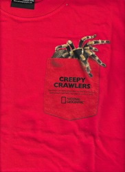 creepy crawley taratntula natural geography spider t-shirts