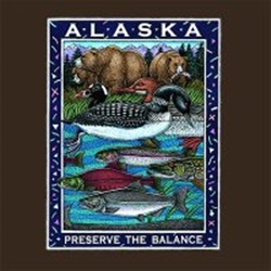 Ray Troll natural history of alaska nature bear loon great blue heron  t-shirt