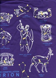 Orion star Constellation stories from different cultures  with glow in the dark ink Constellations Astronomy t-shirt