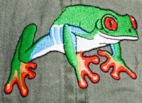 Red Eyed Tree Frog amphibian hat embroidered cap baseball trucker Embroidered Cap
