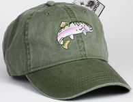 Rainbow Trout Hat ball hat baseball embroidered cap adjustible trucker