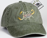 Desert Hairy Scorpion arthropod Insect invertebrate Hat ball hat baseball embroidered cap adjustible trucker