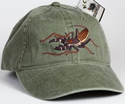 Vinegaroon whip scorpion arthropod  Insect invertebrate Hat ball hat baseball embroidered cap adjustible trucker