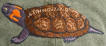 Bog Turtle Reptile Hat ball hat baseball embroidered cap adjustible trucker