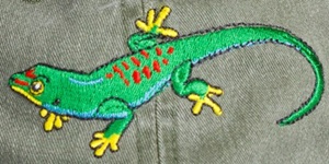 Day Gecko  Reptile Hat ball hat baseball embroidered cap adjustible trucker