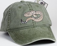 Western Diamondback Rattlesnake Hat snake Embroidered Cap