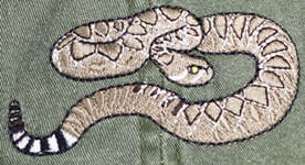 Western Diamondback Rattlesnake  Reptile Hat ball hat baseball embroidered cap adjustible trucker