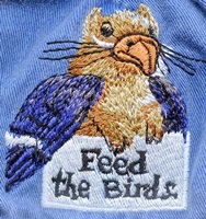 Feed The Birds squirrel Hat ball hat embroidered cap adjustible trucker